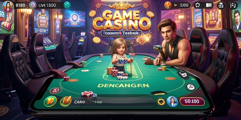 Tampilan gameplay Live Casino yang mengesankan di aplikasi 8180.