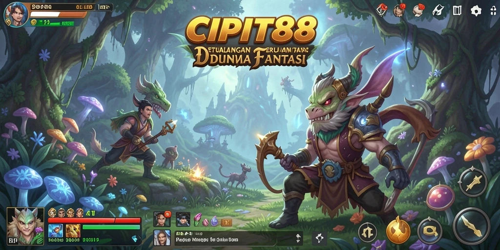 Screenshot gameplay yang menunjukkan aksi seru di dunia petualangan.