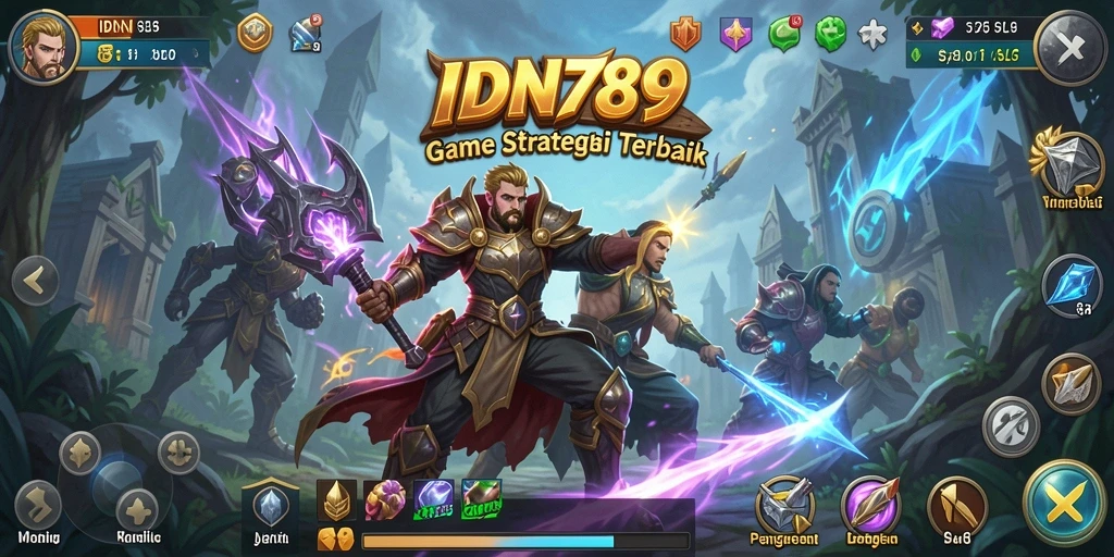Tangkapan layar gameplay menampilkan pertempuran epik di IDN789.