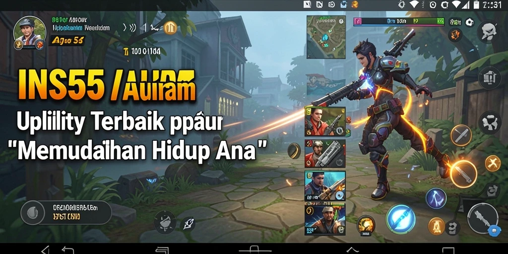 Tampilan antarmuka utama INS55 yang memudahkan tugas.