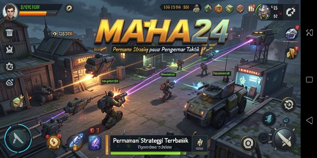 Gameplay MAHA24 yang mendebarkan dalam aksi strategi.