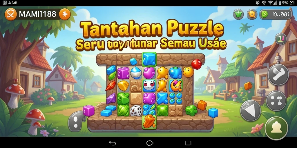 Screenshot MAMI188 menunjukkan gameplay Puzzle yang menarik.