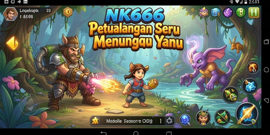 Screenshot utama NK666 menampilkan gameplay yang mendebarkan dan atraktif.