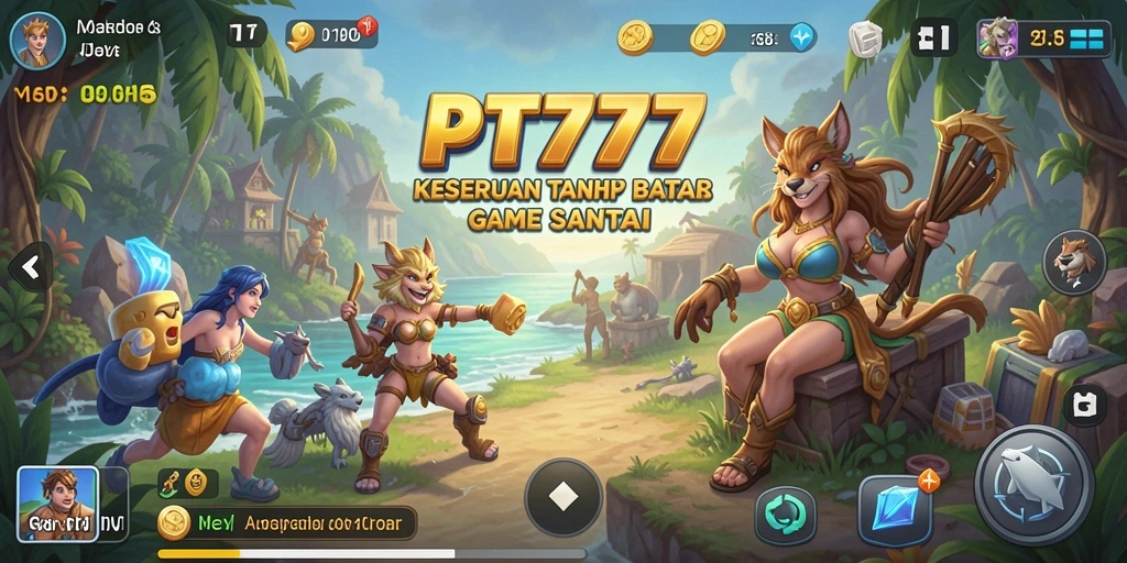 Tampilan gameplay PT777 yang seru dan penuh warna.