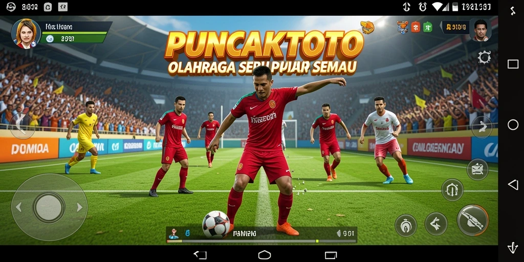 Tampilan gameplay PUNCAKTOTO yang menggugah semangat olahraga.