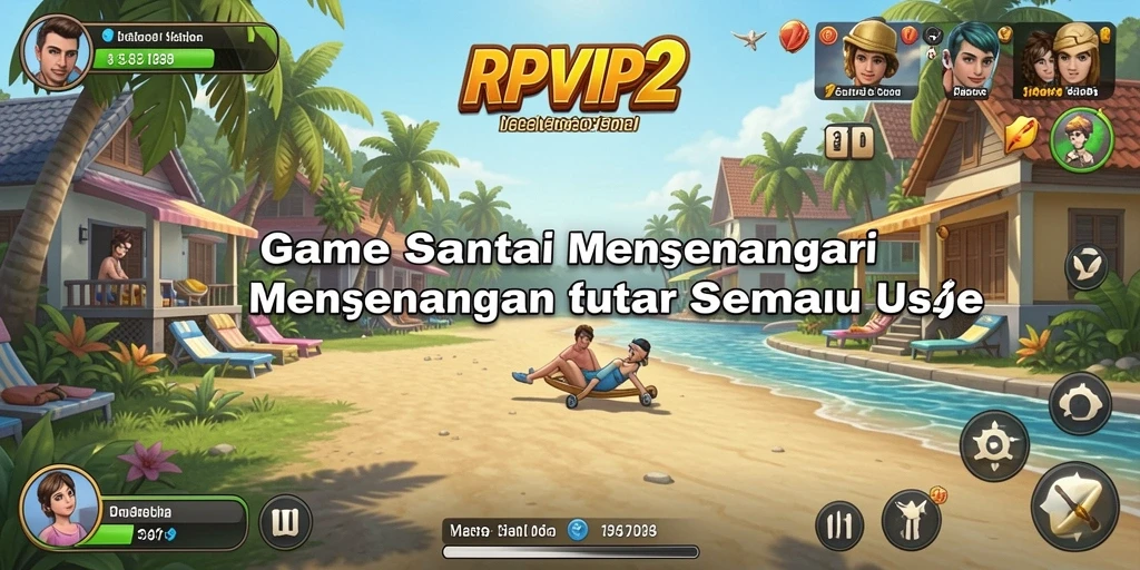 Screenshot utama RPVIP2 menunjukkan gameplay yang seru dan interaktif.