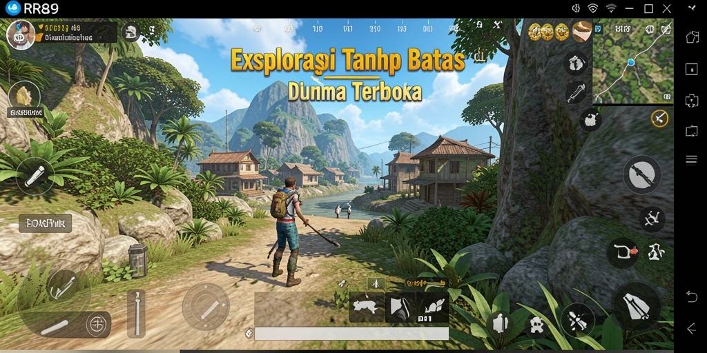 Gameplay imersif dalam dunia terbuka RR89 yang luas.