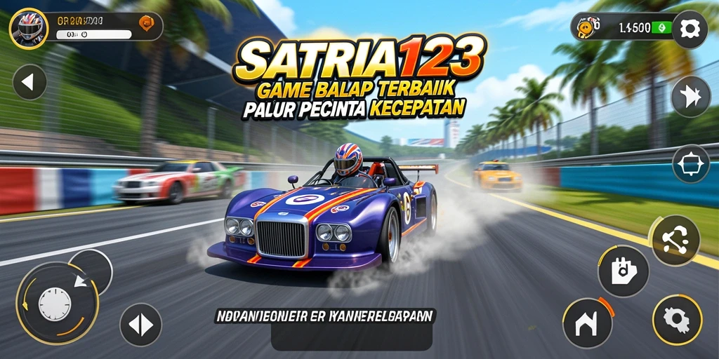Screenshot menarik gameplay balap di SATRIA123.