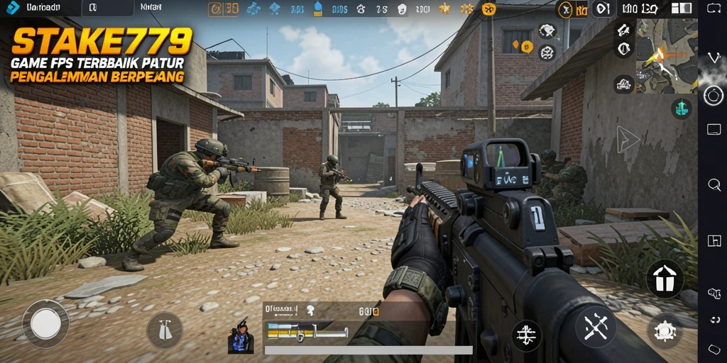 Screenshot gameplay STAKE779 menunjukkan adegan pertempuran yang intens dan mendebarkan.