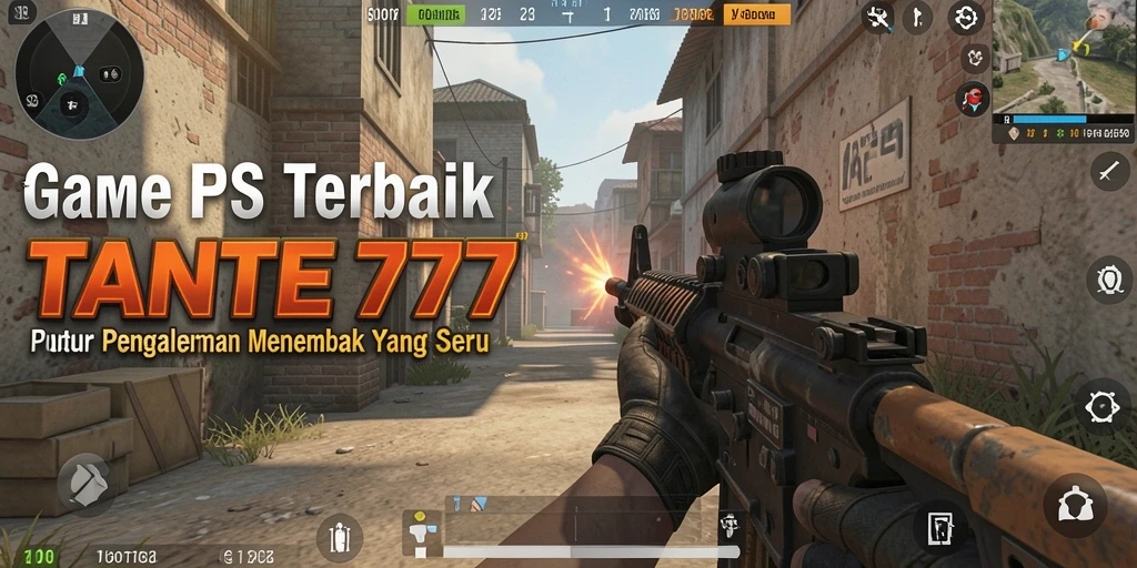 Tangkapan layar gameplay TANTE777 menampilkan aksi tembak-menembak yang seru.