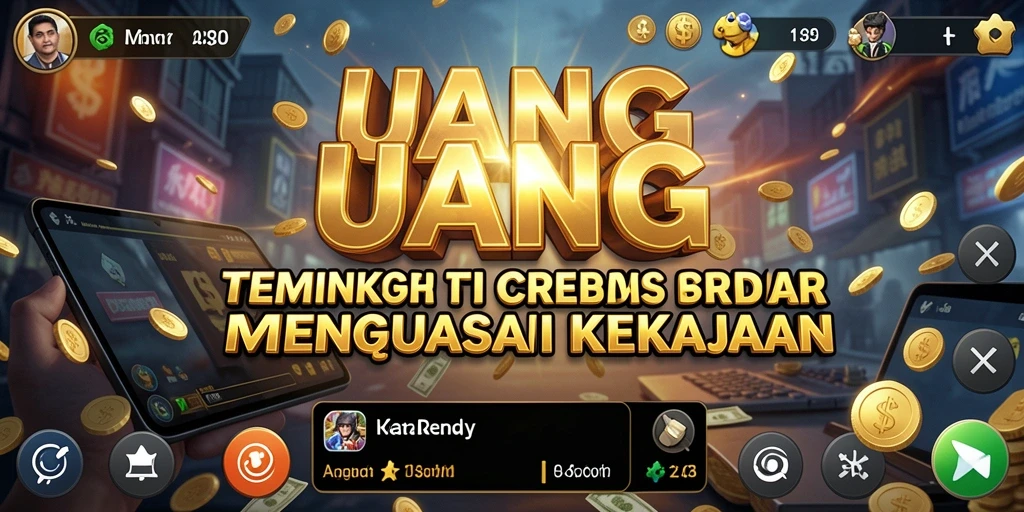 Gameplay menantang di UANG dengan strategi finansial yang cerdas.