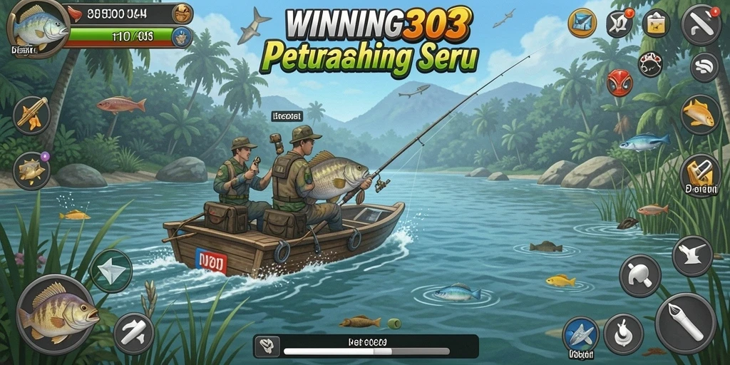 Gameplay WINNING303 dengan aksi memancing yang menarik dan grafis menawan.